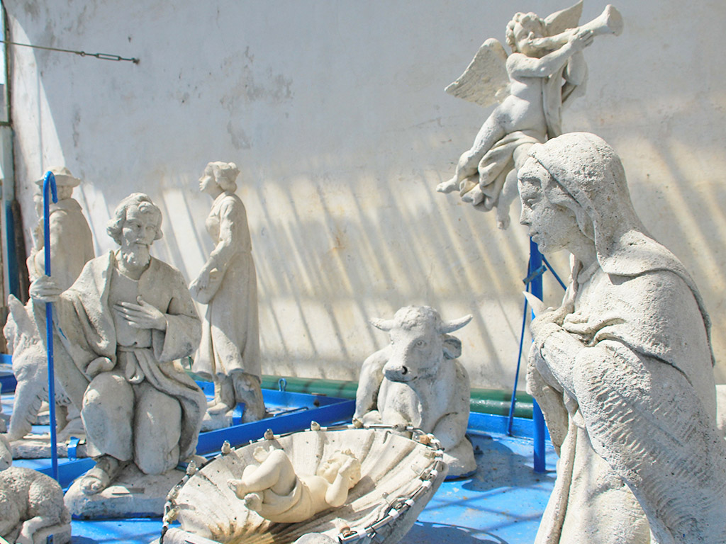 Le statue della terza piattaforma del Presepe Sommerso